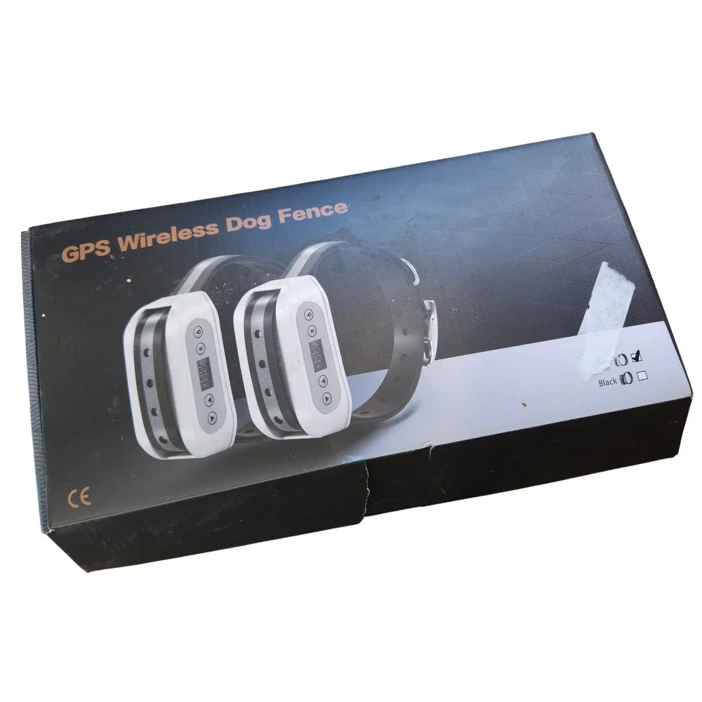 Wireless GPS Dog Fence System 2 Collar Transmitter User Manual Boundary Training